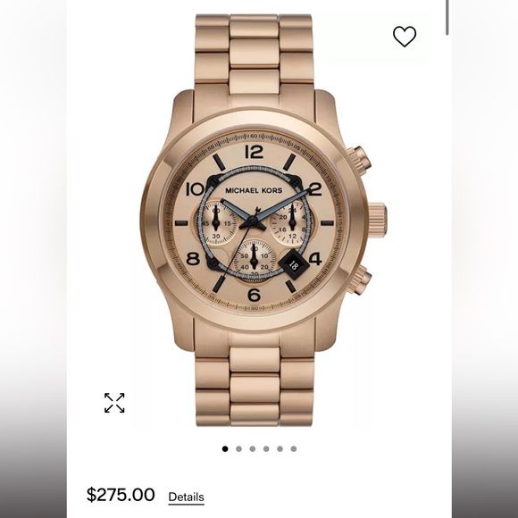 Michael Kors Unisex Runway Chronograph Espresso Stainless Steel Watch 45mm - Picture 2 of 5